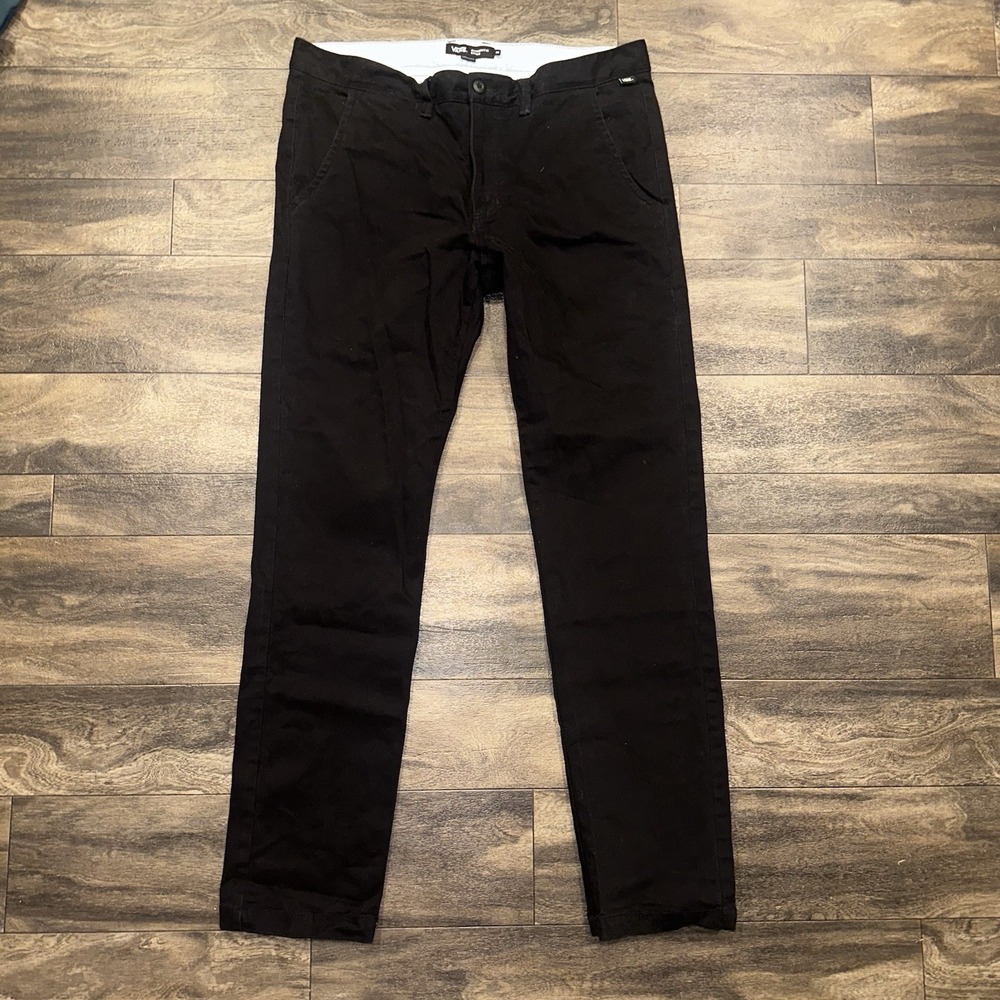 Vans Authentic Chino Pants Straight Leg Classic Fit Skate Men's Size 36x34 Black